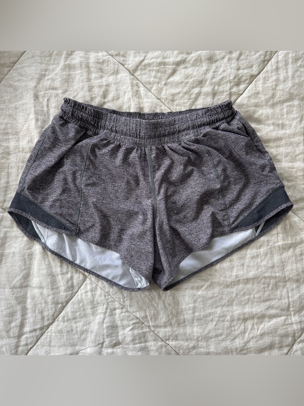 lululemon athletica Women’s Heather Charcoal Athletic Shorts